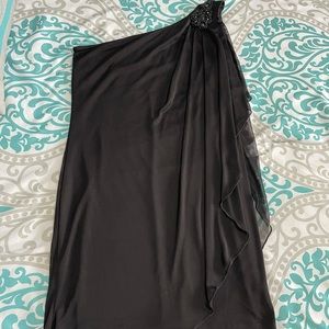 Black cocktail short dress